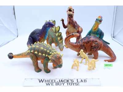 Lot of 9 Thunder Beasts Dinosaurs 1993 Sky Kids Action Figures