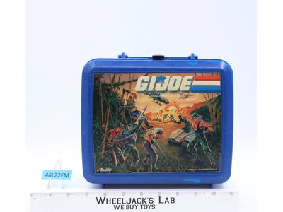GI Joe Plastic Blue Lunchbox 1986 Hasbro Aladdin