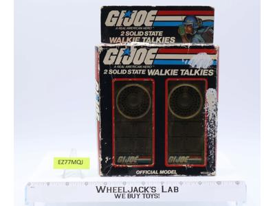 2 Solid State Walkie Talkies G.I Joe 1985 Vintage Action Accessory
