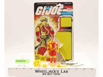 Blowtorch V1 100% Complete W/ Cardback GI Joe 1984 Hasbro Vintage Action Figure