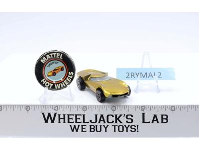 Turbofire Gold 1968 Redline Hot Wheels Mattel Vintage RL with Button