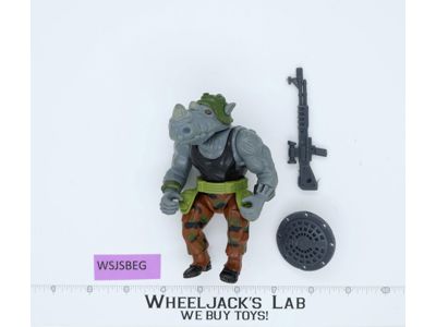 Rocksteady HARD HEAD Teenage Mutant Ninja Turtles TMNT 1988 Playmates Vintage