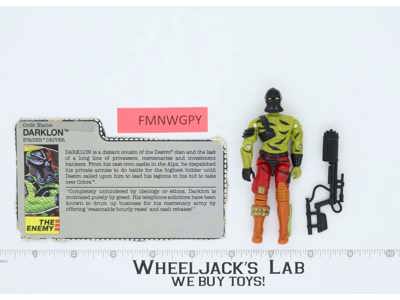 Darklon V1 100% Complete 1989 G.I. Joe Hasbro Vintage Action Figure