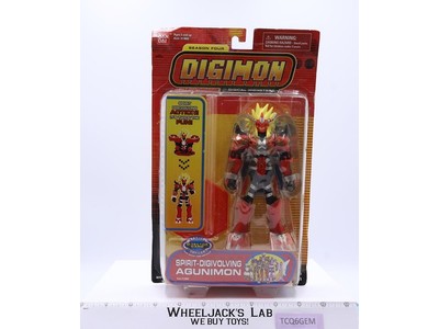 Spirit-Digivolving Agunimon Digimon Season Four 2002 Bandai Figure NEW SEALED