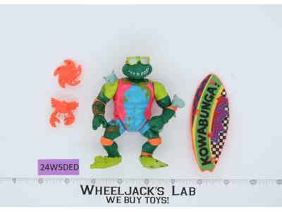 Sewer Surfer Mike Teenage Mutant Ninja Turtle TMNT 1990 Playmates Vintage Figure