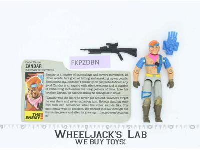 Zandar V1 100% Complete G.I. Joe 1986 Hasbro Vintage Action Figure