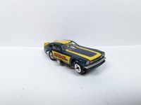 Blue/Yellow "Catch Me" Pinto Funny Car HO Slot Car Tyco Vintage