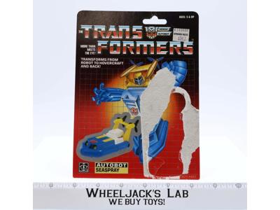 Seaspray Cardback 1985 Vintage Hasbro G1 Transformers Action Figure