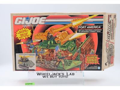 Fort America 100% Complete W/Box GI Joe 1991 Hasbro Action Figure Vehicle
