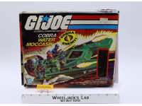 Cobra Water Moccasin 100% Complete W/Box GI Joe 1984 Hasbro Vintage Vehicle