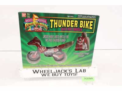 Thunder Bike W/Red Ranger Complete MMPR Power Rangers 1994 Bandai Vehicle
