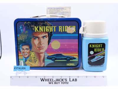 Knight Rider METAL Lunchbox W/Thermos & Instructions 1983 Thermos Vintage