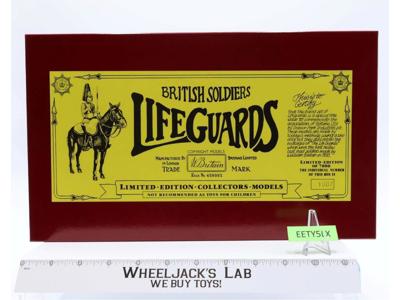 British Soldiers Life Guards No. 5184 W Britain 1984 Limited Edition Toy NIB