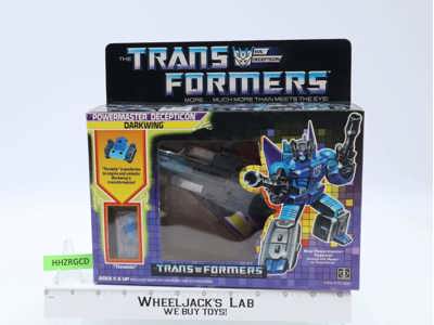Powermaster Darkwing 100% Complete W/Box & Insert Vintage G1 Transformers Figure