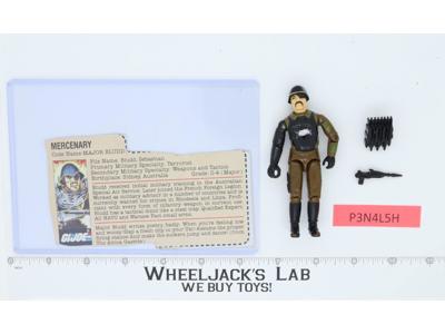 Major Bludd V1 100% Complete RED CARD BACK G.I. Joe 1983 Hasbro Vintage Figure
