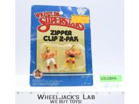 Wrestling Superstars Zipper Clip 2-Pk HG Toys 1985 Titan Sports NEW MOSC SEALED