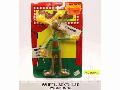Bullwinkle Bullwinkle and Friends 1991 Jesco Bendable MOSC Action Figure