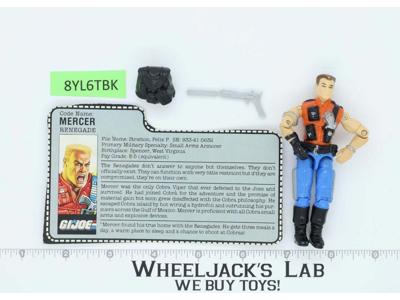 Mercer V1 100% Complete G.I. Joe 1987 Hasbro Vintage Action Figure