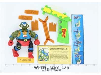 Kowabunga Kickboxin' Leo 100% Complete Teenage Mutant Ninja Turtle 1992 Playmate
