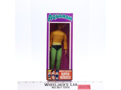 Aquaman 8" W/BOX & INSERT Mego 1973 Action Figure Vintage