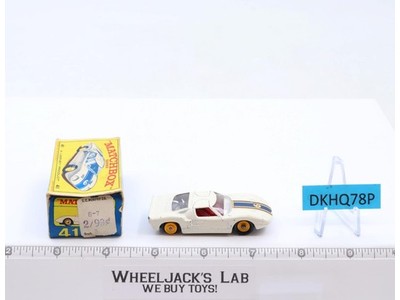Ford G.T. Racer Matchbox Series 41 W/ Box Lesney 1965 Vintage England