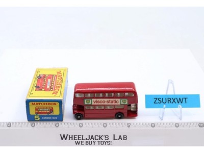 London Bus Matchbox Series 5 w/ Box Lesney 1960's Vintage Made In England