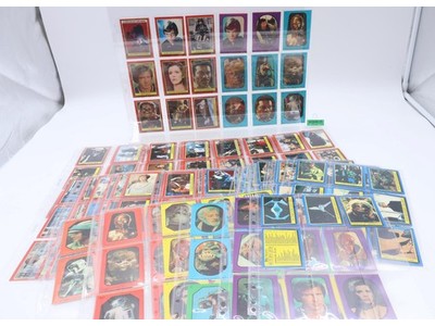 Complete 1 & 2 Blue / Red Sets + STICKERS Star Wars Trading Cards Topps