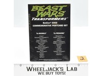 Botcon Commemorative Postcard Set 2002 Beast Wars MISP Transformers Hasbro