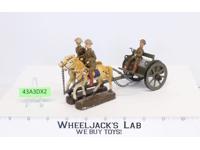 Elastolin Horse Drawn Cart Soldiers Britains Toys Miniatures Japan Compostion