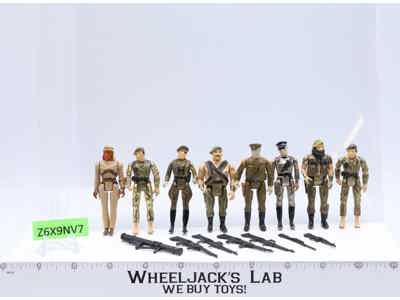 Lot of 8 Eagle Force 1981 Mego Die-Cast Vintage Action Figures w/ Weapons