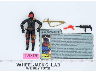 Iron Grenadiers V1 100% Complete G.I. Joe 1988 Hasbro Vintage Action Figure