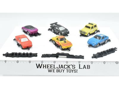 Road Hogs Plastic Linking Cars Lot #6 Hasbro Takara 1987 Vehicles Vintage