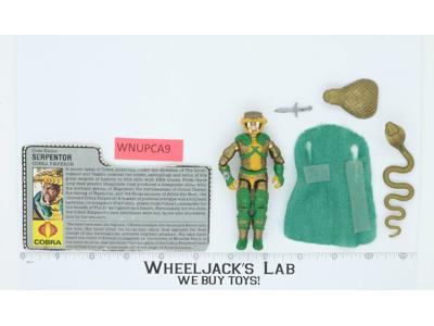 Serpentor V1 100% Complete G.I. Joe 1986 Hasbro Vintage Action Figure