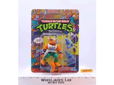 Triceraton Teenage Mutant Ninja Turtles TMNT 1990 Playmates NEW MOSC SEALED