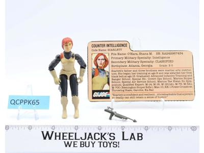 Scarlett V1.5 SWIVEL ARM 100% Complete G.I. Joe Hasbro Vintage 1983 Vintage