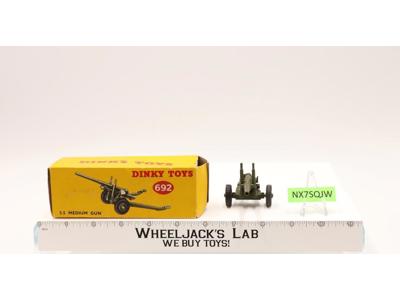 DINKY Toys 5.5 Medium Gun No.692 IN BOX Meccano LTD Vintage England