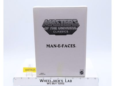 Man-E-Faces w/ Mailer MOSC NEW He-Man Classics MOTUC 2011 Mattel Action Figure