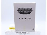 Man-E-Faces w/ Mailer MOSC NEW He-Man Classics MOTUC 2011 Mattel Action Figure