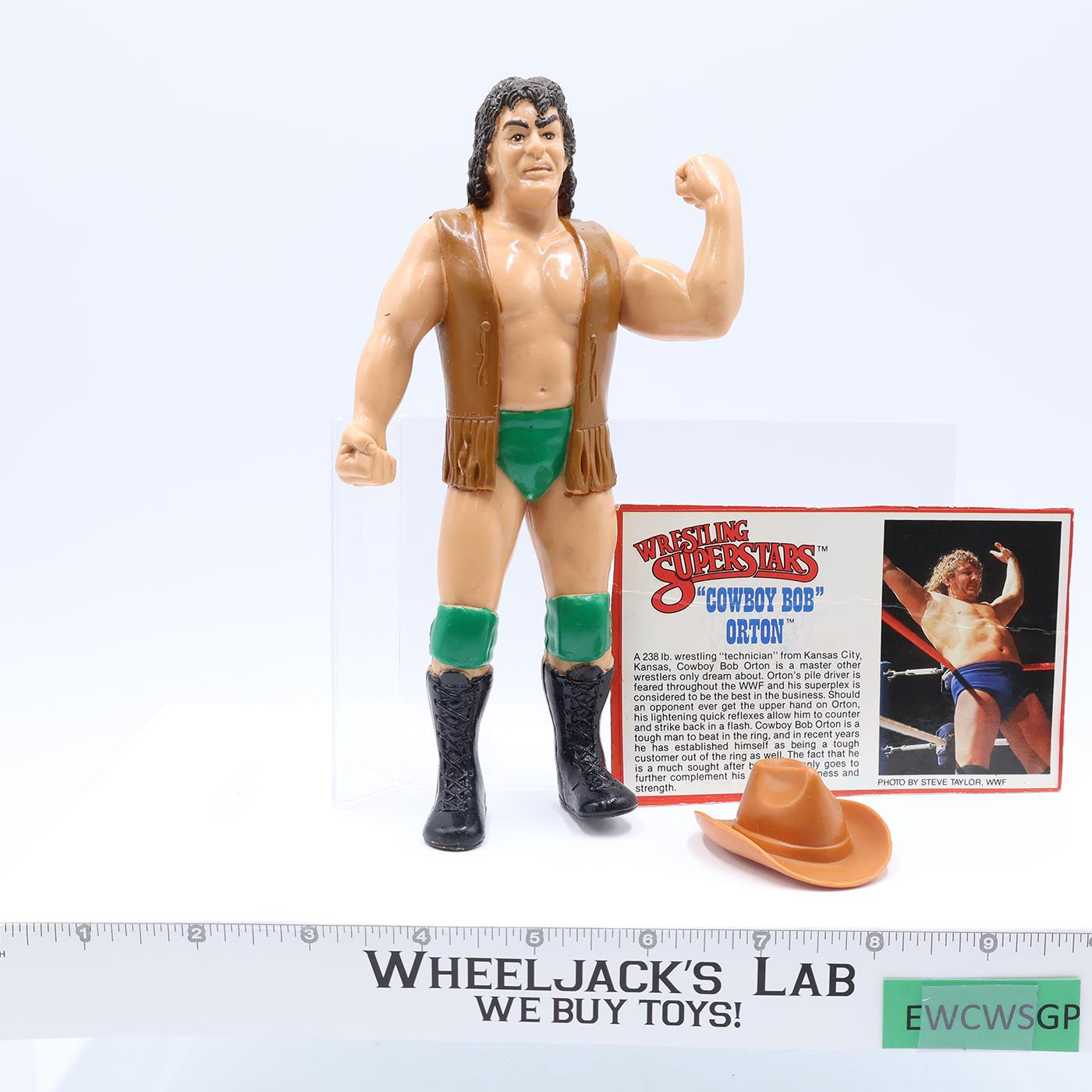Cowboy Bob Orton W/HAT 1987 WWF LJN Titan Sports 8" Vintage Wrestling Superstars