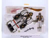 White Tigerzord W/Ranger 100% Complete Power Rangers 1994 Bandai Action Figure