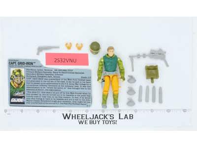 Capt. Grid-Iron V1 100% Complete 1990 G.I. Joe Hasbro Vintage Action Figure