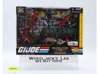 Snake Eyes vs Red Ninja Troopers GI Joe 25th Anniv. TRU Hasbro NEW MISB SEALED
