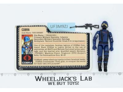 Cobra The Enemy V1.5 Swivel Arms 100% Complete G.I. Joe 1983 Hasbro Vintage