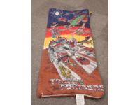 Transformers Child's Sleeping Bag 30x66 1980's Dupont Hasbro Vintage