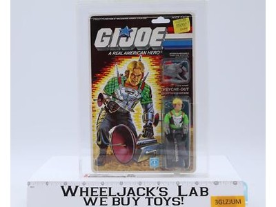 Psyche-Out CAS GRADED 85 85/85/95 GI Joe 34-Back 1987 Hasbro Figure NEW SEALED