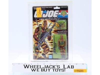 Roadblock Tiger Force CAS GRADED 80 85/80/85 GI Joe 1988 Hasbro NEW SEALED