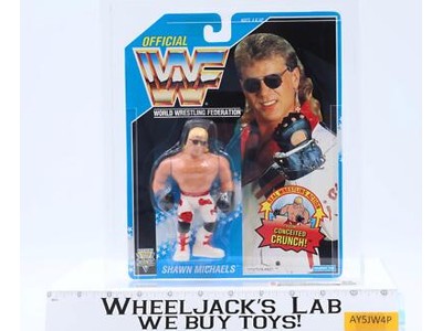 Shawn Michaels CAS GRADED 90 90/90/85 WWF Series 10 1994 Hasbro Figure SEALED