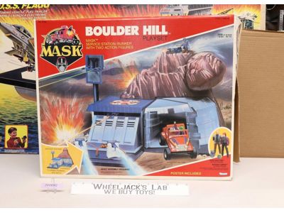 Boulder Hill Figure Playset W/BOX 100% Complete 1985 MASK M.A.S.K. Vintage