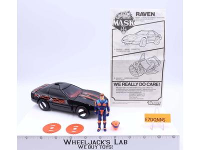 Raven W/Calhoun Burns 100% Complete 1986 MASK M.A.S.K. Kenner Action Figure