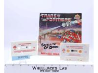 Transformers Satellite of Doom Book & Cassette Tapes Kid Stuff 1985 Vintage